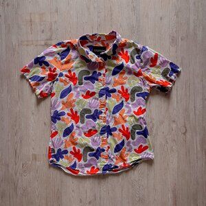 Wildfang Limited Edition Colorful Short-Sleeve Button-Front Shirt